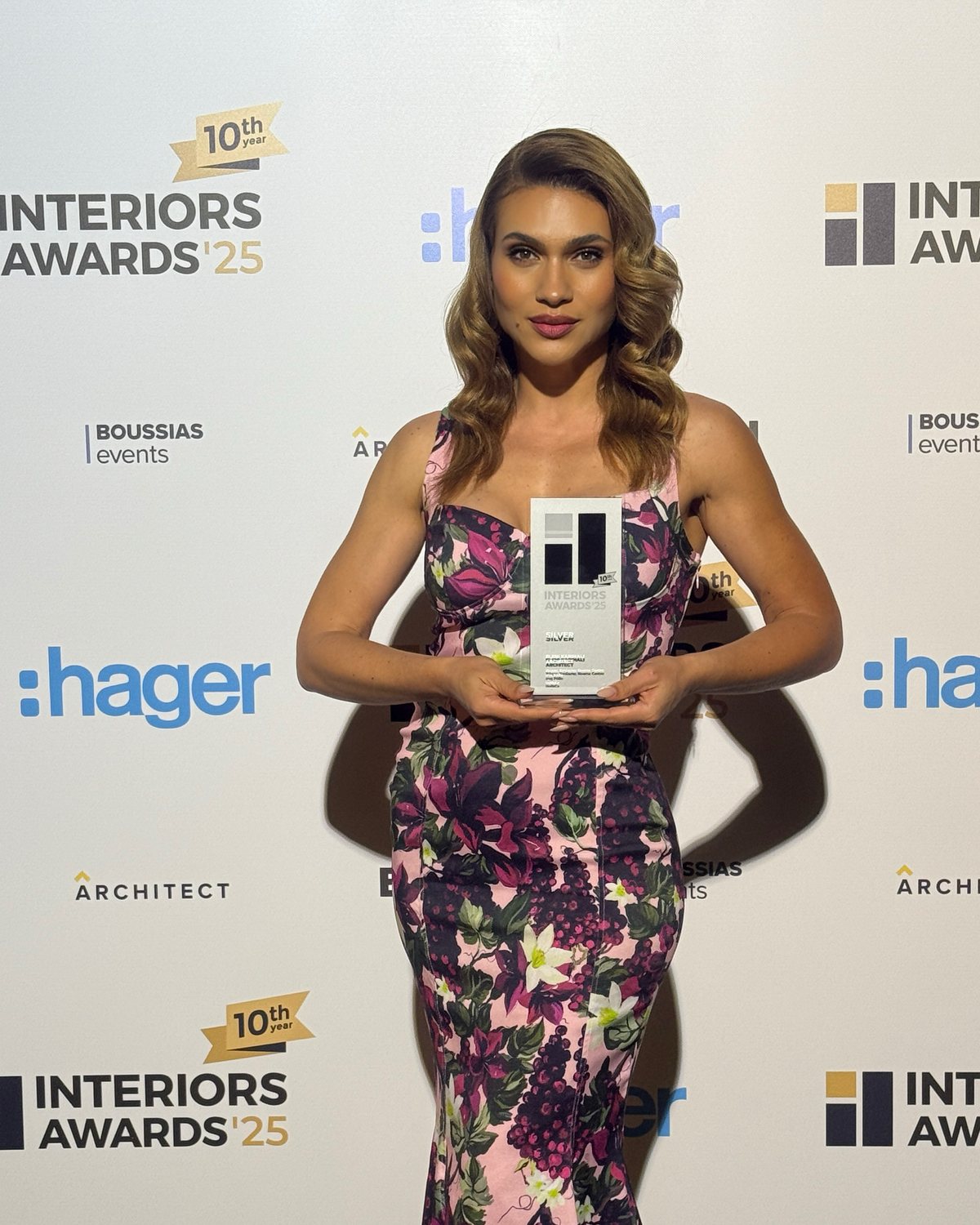 Eleni Karimali, architect in Rhodes, with the Interiors Awards 2025 Silver for Noema Centro
